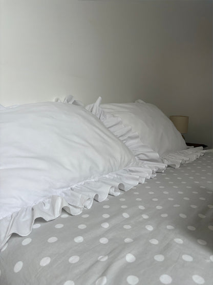 Taie d'oreiller maxi volants